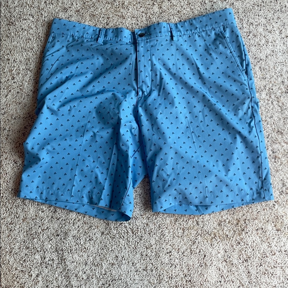 Adidas Blue and Black Golf Shorts